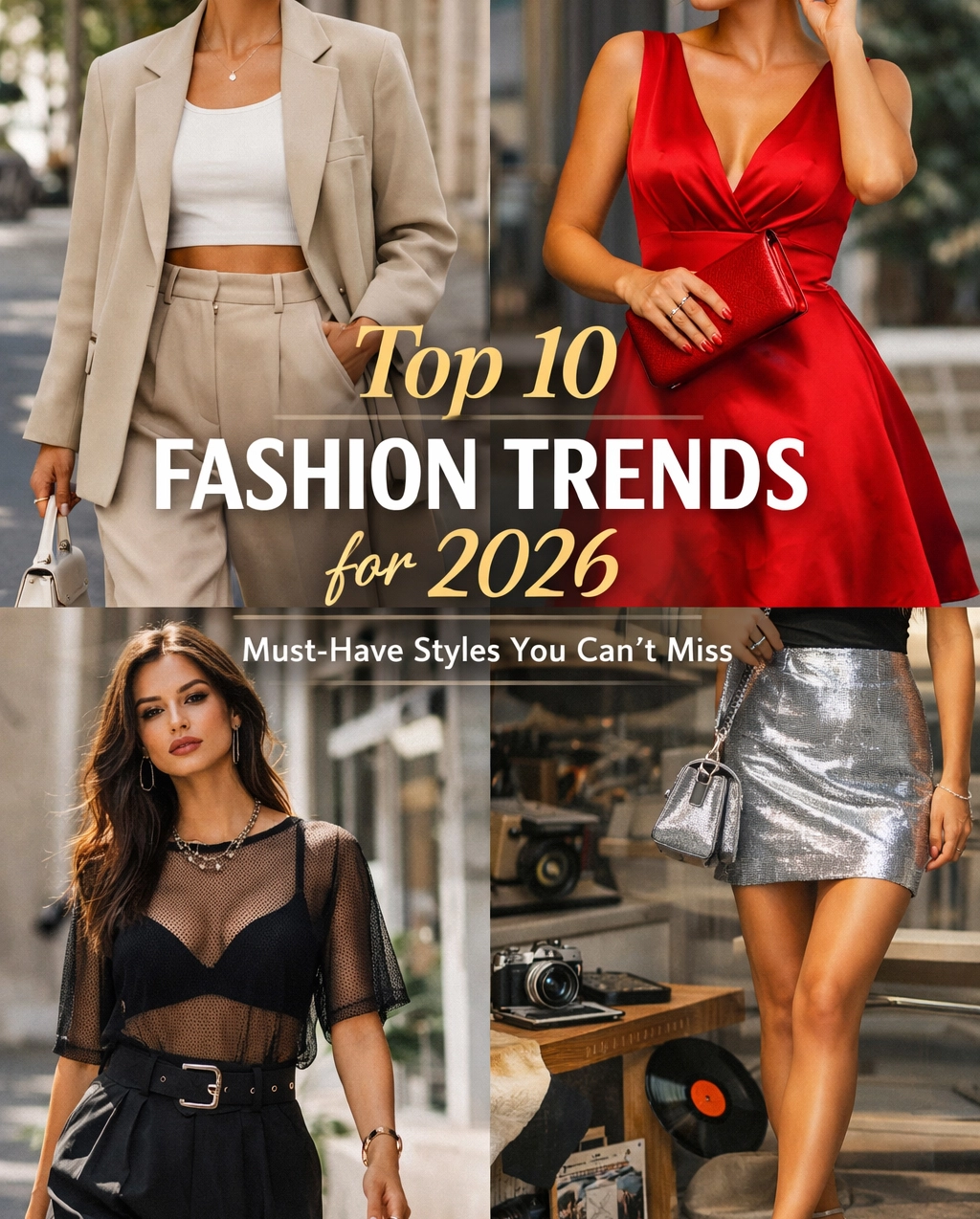 Top 10 Tendencias de Moda para 2026: Prendas Imprescindibles que No Puedes Perderte