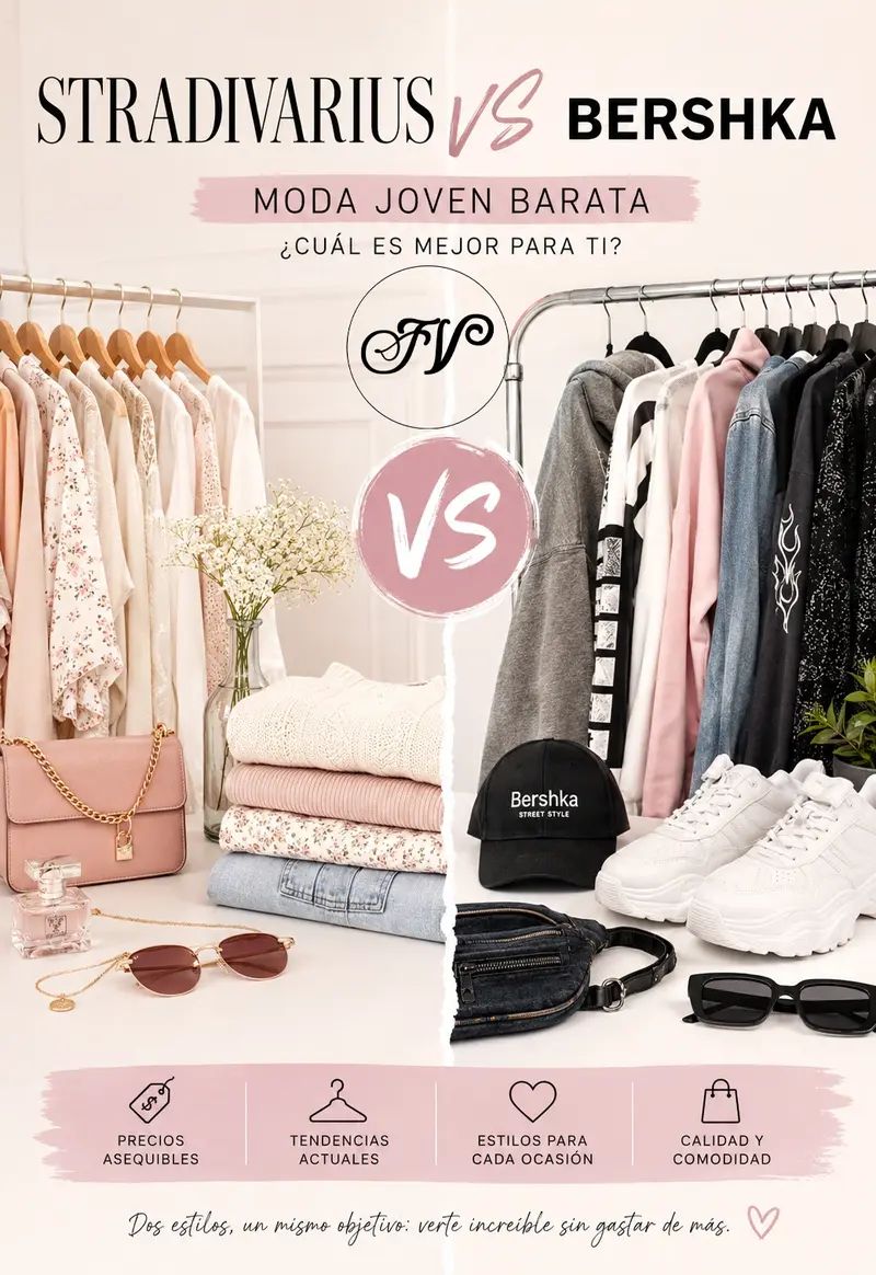 Stradivarius vs Bershka: ¿Cuál ofrece mejor moda joven barata?